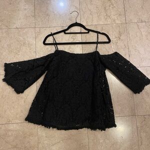 Bailey/44 cold shoulder, black lace top purchased from Saks. Great condition, M